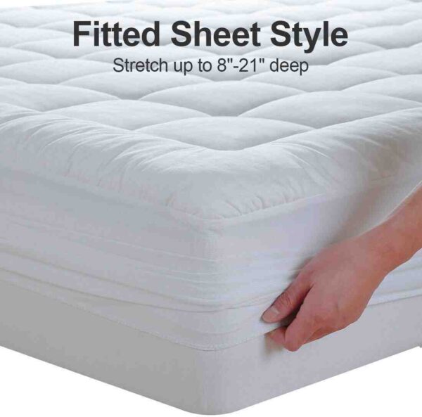 Mattress Pad Pillow Top Mattress Cover Quilted with 20% Off Deal - Image 2