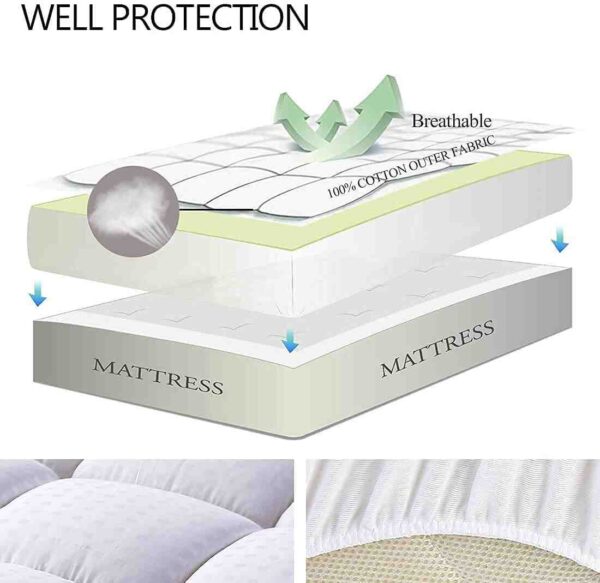 Mattress Pad Pillow Top Mattress Cover Quilted with 20% Off Deal - Image 3