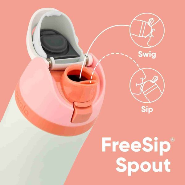 FreeSip Insulated Stainless Steel Water Bottle with Straw. - Image 2