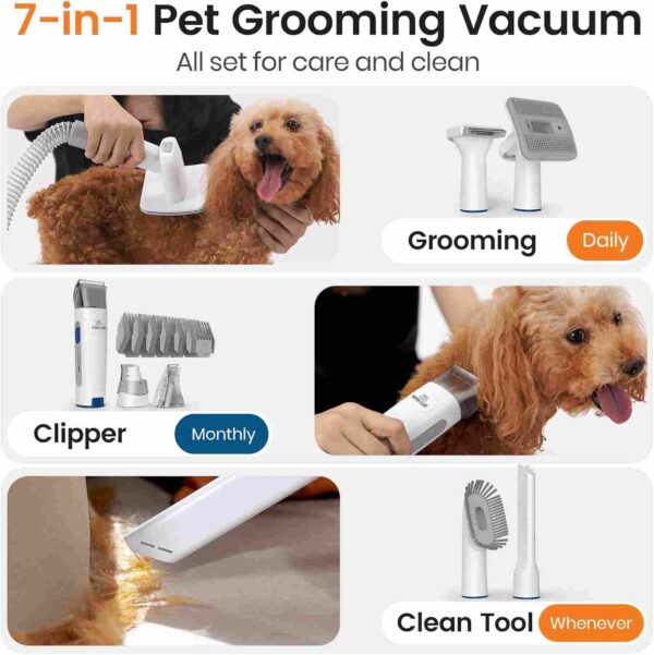 Pet Grooming Vacuum with Pet Clipper Nail Grinder with 9% Off Deal. - Image 4