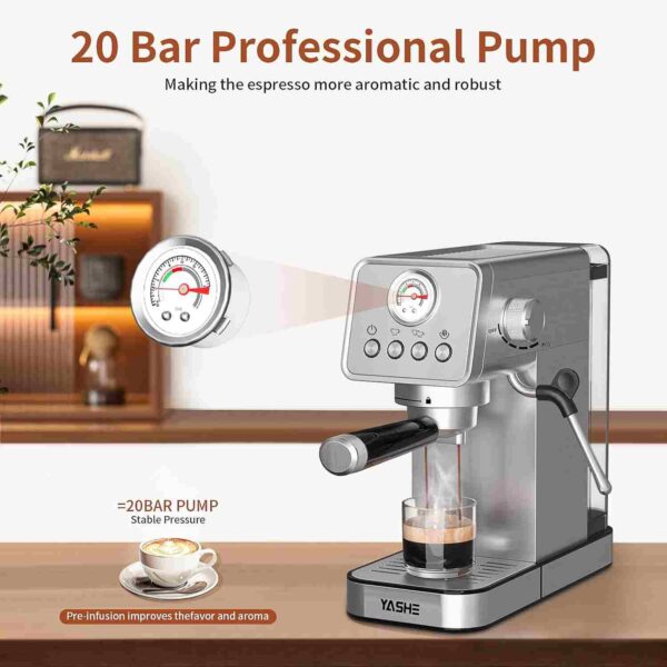 Automatic Steam Espresso Coffee Maker with 24% Off Deal. - Image 2