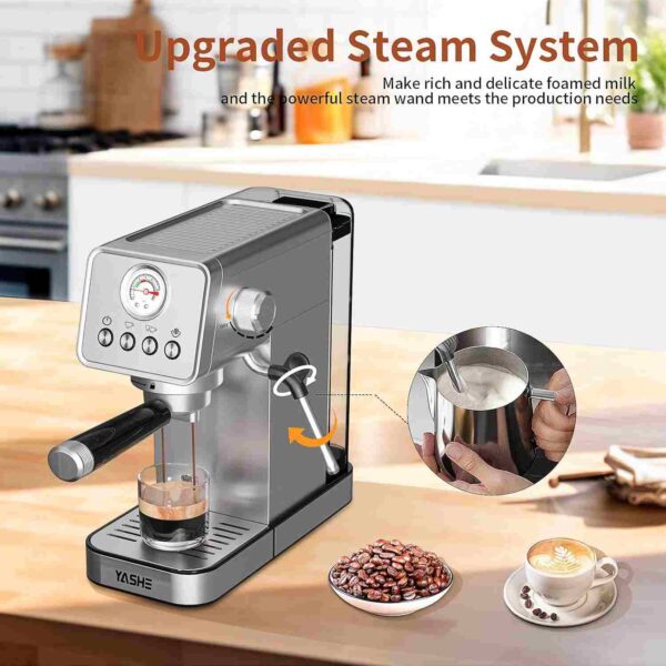 Automatic Steam Espresso Coffee Maker with 24% Off Deal. - Image 3