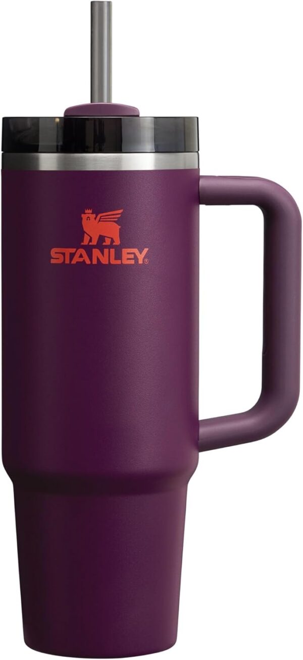 Stanley Tumbler with Handle and Straw.