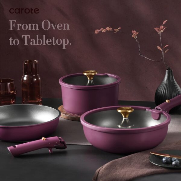 Kitchen Cookware Sets Non Stick, Removable Handle with 67% Off (Limited time deal) - Image 2